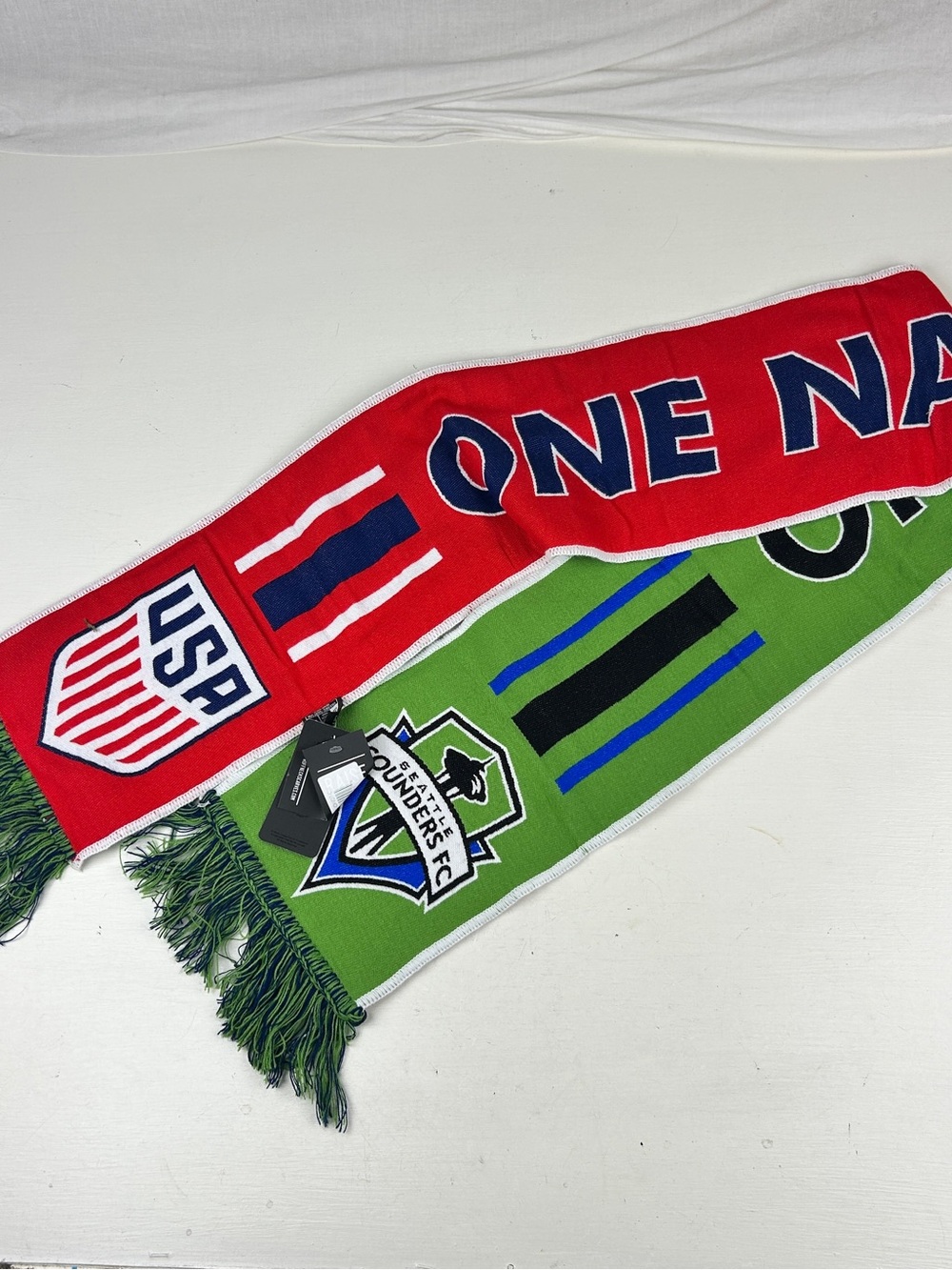 USA Men's Soccer X Seattle Sounders Scarf RUFFNECK 69x7 One Nation Team